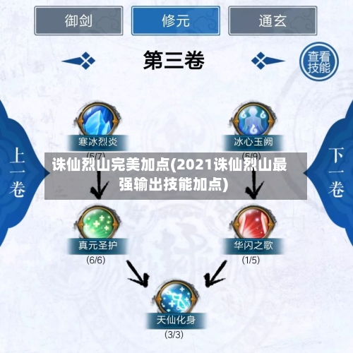 诛仙烈山完美加点(2021诛仙烈山最强输出技能加点)-第3张图片