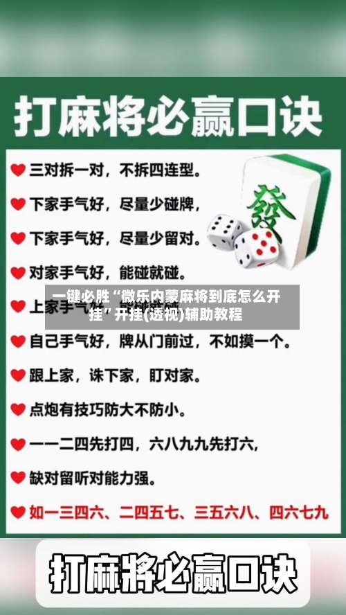 一键必胜“微乐内蒙麻将到底怎么开挂”开挂(透视)辅助教程-第3张图片