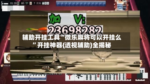 辅助开挂工具“微乐麻将可以开挂么	”开挂神器{透视辅助}全揭秘-第2张图片