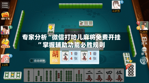 专家分析“微信打哈儿麻将免费开挂”掌握辅助功能必胜规则-第2张图片