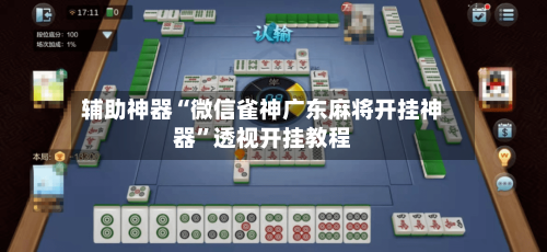 辅助神器“微信雀神广东麻将开挂神器”透视开挂教程-第3张图片