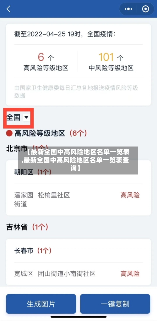 【最新全国中高风险地区名单一览表,最新全国中高风险地区名单一览表查询】
